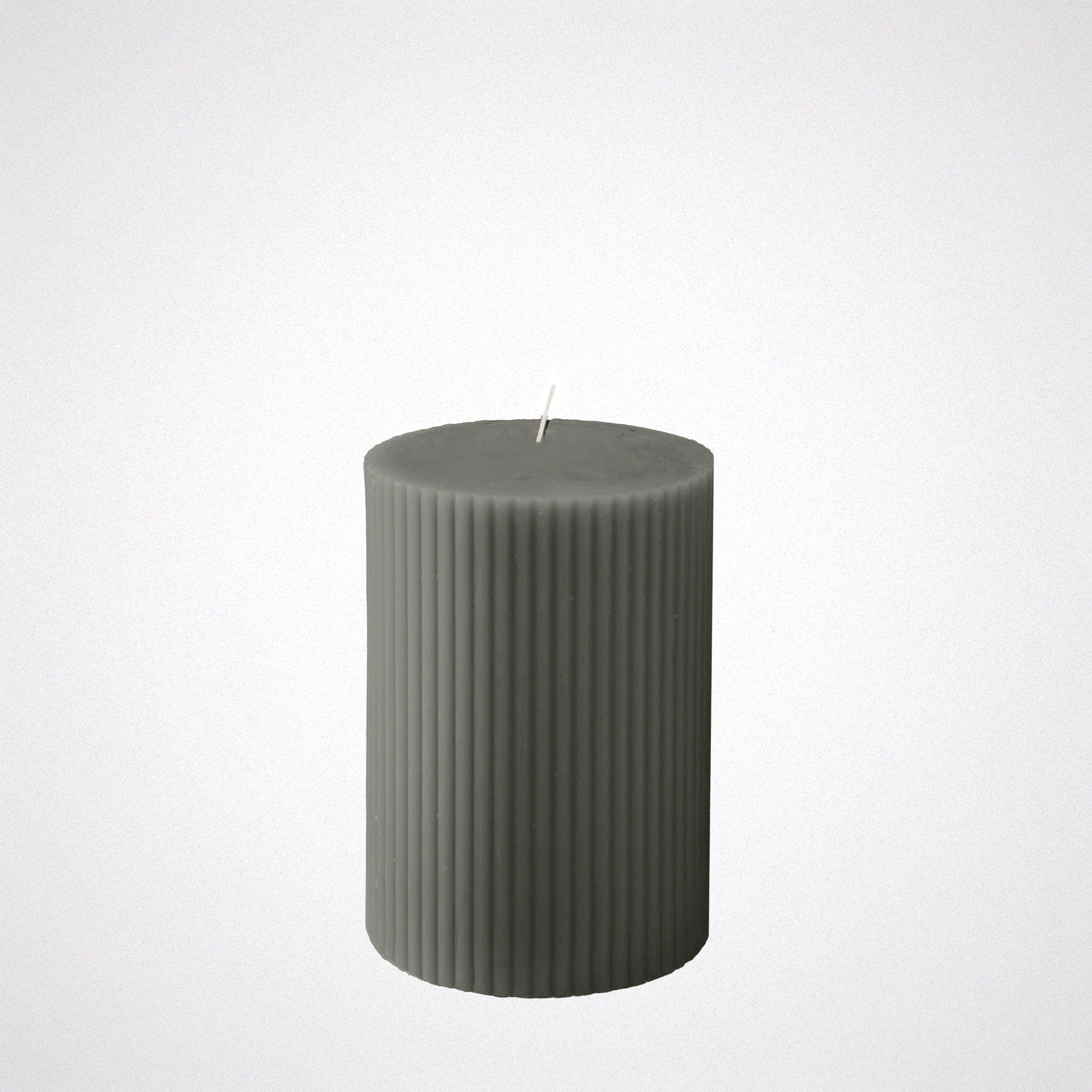 Reeded Pillar Candle