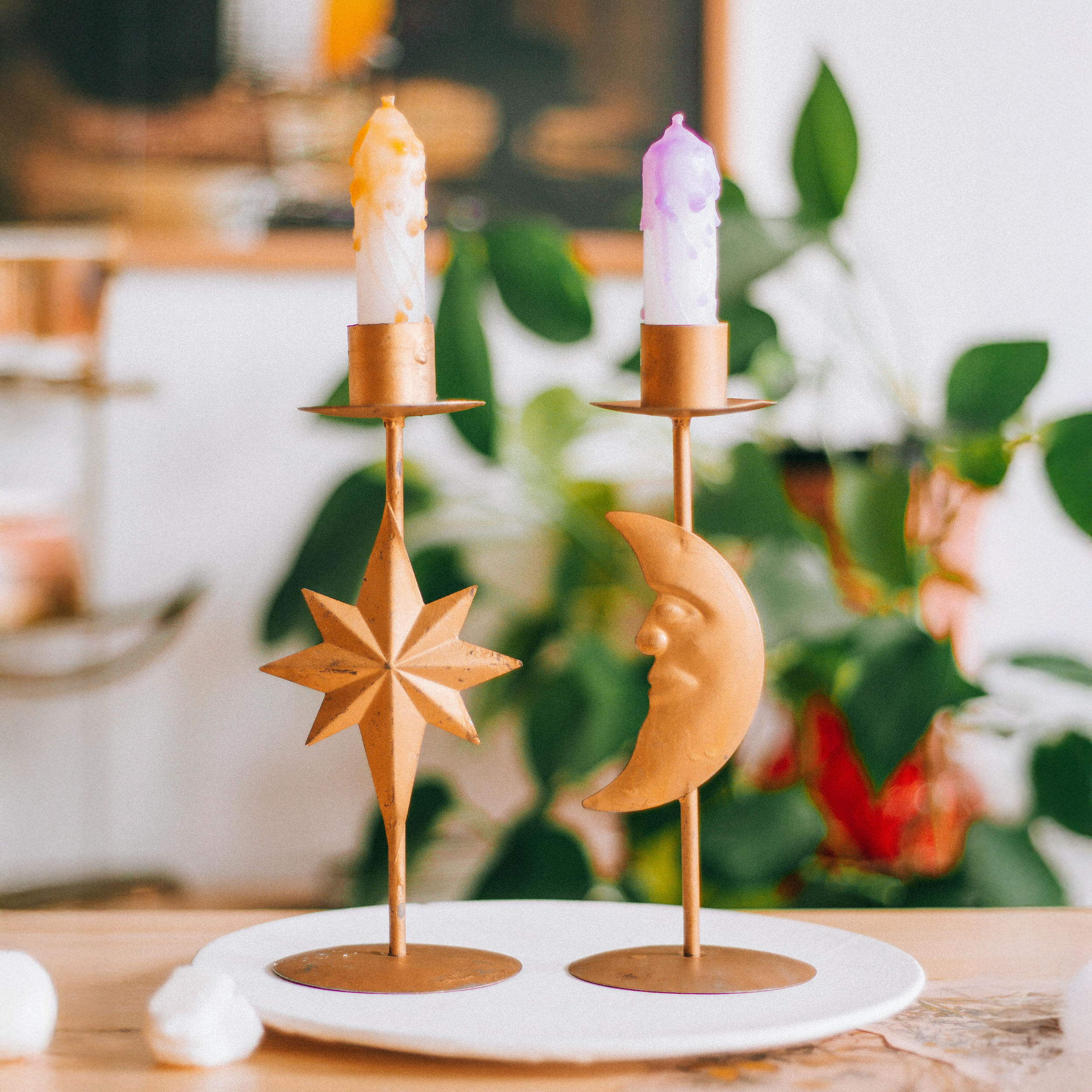 Celeste Candlestick Duo