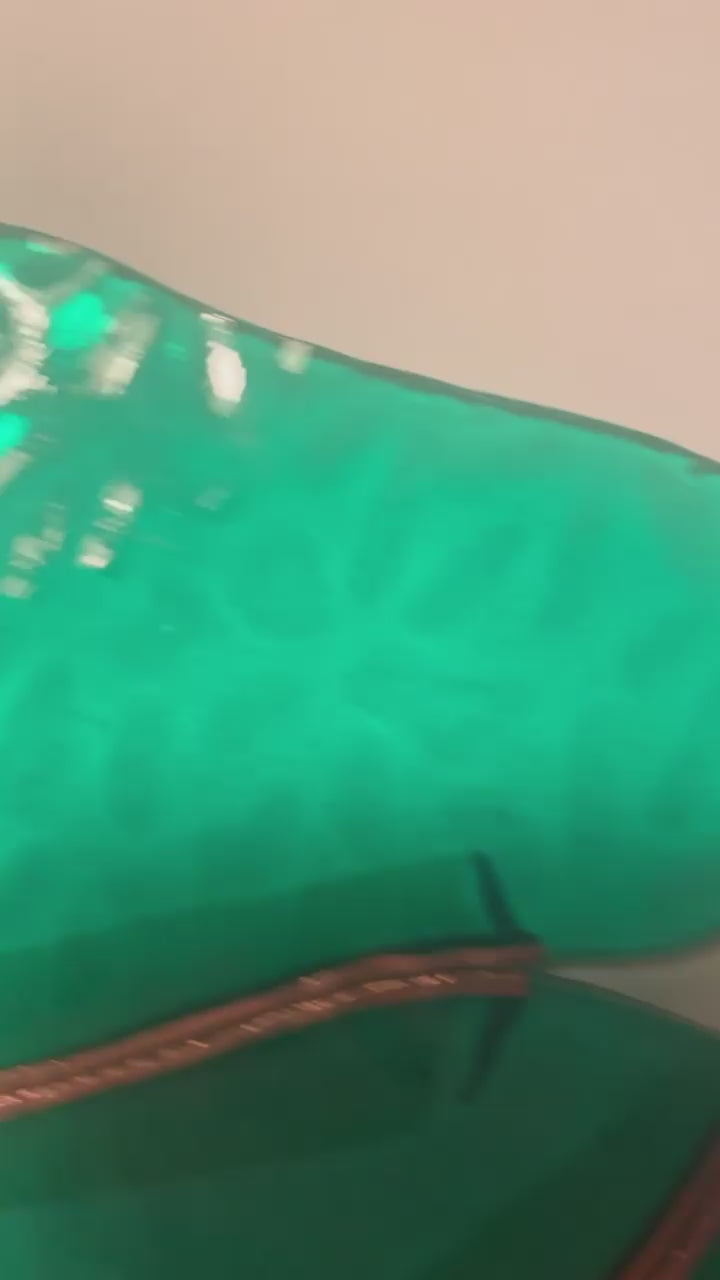 Teal Snake Window Hanger